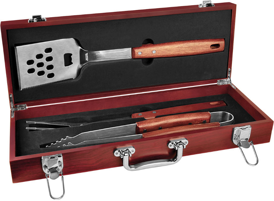 Rosewood BBQ Set